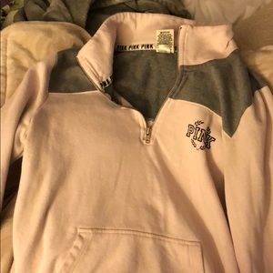 victoria secret/pink quarter zip